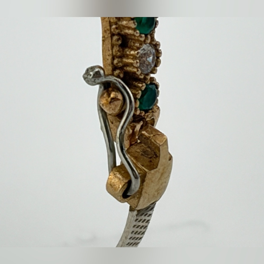 Exotic Delegate Sterling Silver Ruby Emerald Crys… - image 7